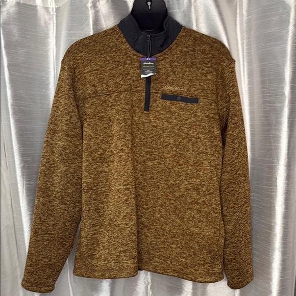 Eddie Bauer Sweater Fleece 1/4 Zip Hand Pockets Classic Fit Men’s XXL - Picture 1 of 9
